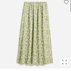 🆕J.CREW LINEN MAXI SKIRT IN TOSSED FLORAL SIZE 10